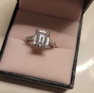 3 carat Emerald Cut Ring size 5.5
